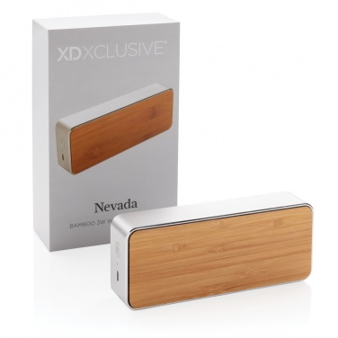 Logotrade reklaamkingitused pilt: Nevada Bamboo 3W juhtmevaba kõlar