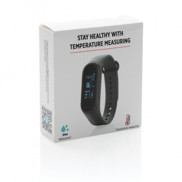 Logo trade reklaamkingituse pilt: Stay Healthy Käevõru termomeeter