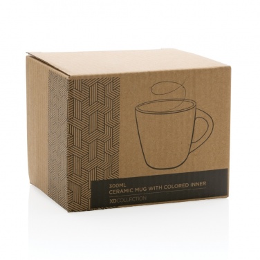 Logotrade ärikingituse foto: Värvilise sisepinnaga keraamiline kruus 300ml
