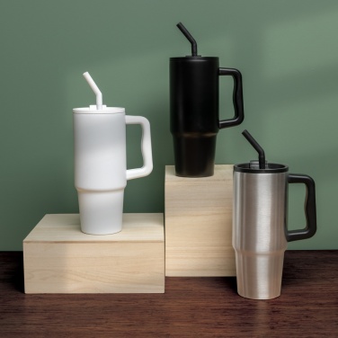 Logo trade reklaamkingi pilt: Embrace deluxe roostevabast terasest termoskruus, 900 ml