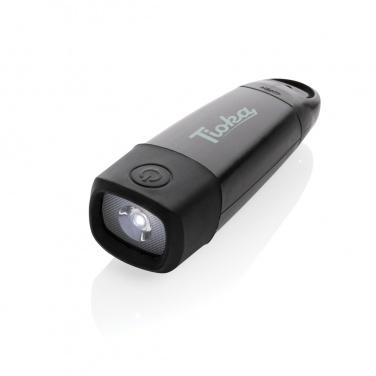 Logotrade ärikingituse foto: Lightwave RCS rplastist USB-taaslaetav vändaga taskulamp