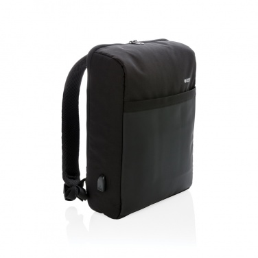 Logotrade reklaamkingid pilt: Swiss Peak 15-tolline vargusvastane RFID ja USB seljakott PVC-vaba