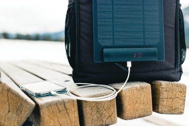 Logotrade ärikingid pilt: Pedro AWARE™ RPET luksuslik seljakott 5 W päikesepaneeliga