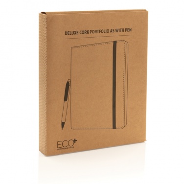 Logo trade firmakingituse pilt: Deluxe korgist portfolio A5 koos pliiatsiga