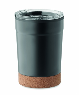 Logotrade ärikingitused pilt: Topeltseinaga termoskruus, 300 ml, korgist alusega