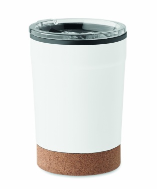 Logo trade ärikingid foto: Topeltseinaga termoskruus, 300 ml, korgist alusega