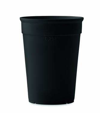 Logo trade reklaamkingi pilt: Taaskasutatud plastikust tass, 250 ml