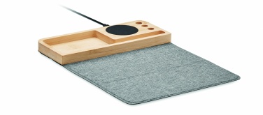Logotrade firmakingitused pilt: Juhtmeta bambusest laadija 15W