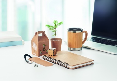 Logo trade firmakingi pilt: A5 männipuu GROWNOTEBOOK™