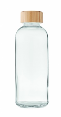 Logo trade meene pilt: Klaaspudel 650ml bambusest kaas