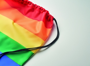 Logo trade reklaamkingi pilt: Rainbow RPET nööriga kott