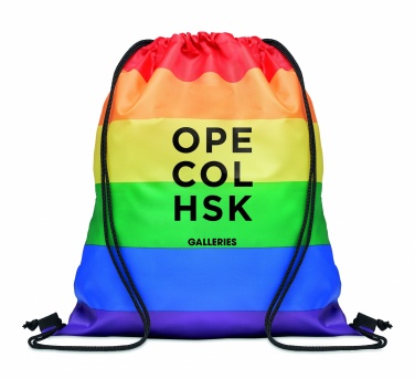 Logo trade firmakingi pilt: Rainbow RPET nööriga kott