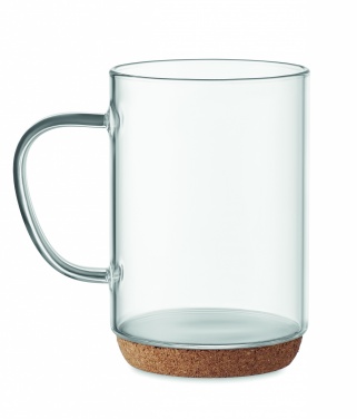 Logotrade ärikingi foto: Korgipõhjaga klaaskruus 400ml