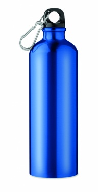 Logotrade ärikingituse foto: Ühekordse seinaga 750 ml alumiiniumist pudel koos karabiiniga, kohandatava trükilahendusega
