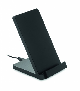 Logo trade reklaamkingi pilt: Bambusest juhtmevaba laadimisalus 5W WIRESTAND