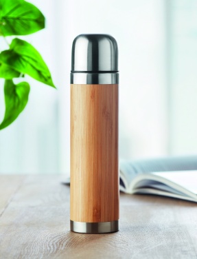 Logotrade ärikingid pilt: Topeltseintega bambusest termos 400ml CHAN BAMBOO