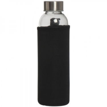 Logo trade firmakingituse pilt: Klaaspudel Klagenfurt roostevabast terasest korgiga 500 ml