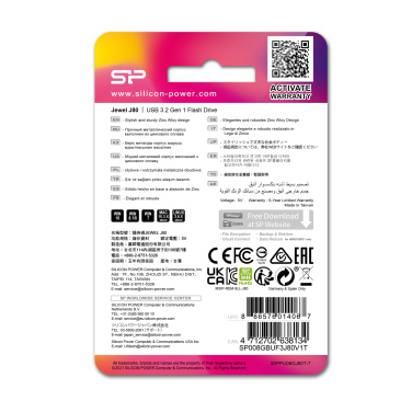 Logotrade meened pilt: Pendrive 3.0 Silicon Power JEWEL J80 TITANIUM 16GB