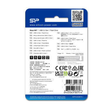 Logotrade firmakingitused pilt: PENDRIVE SILICON POWER BLAZE - B07 3.2 16GB
