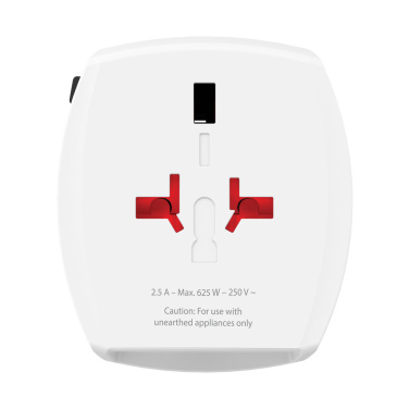 Logo trade ärikingituse pilt: SKROSS World Travel Adapter MUV 2-pooluseline USB A ja C-ga