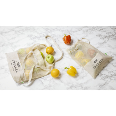 Logotrade reklaamkingi foto: Natura Organic GOTS võrgust puuviljakott (120 g/m²)