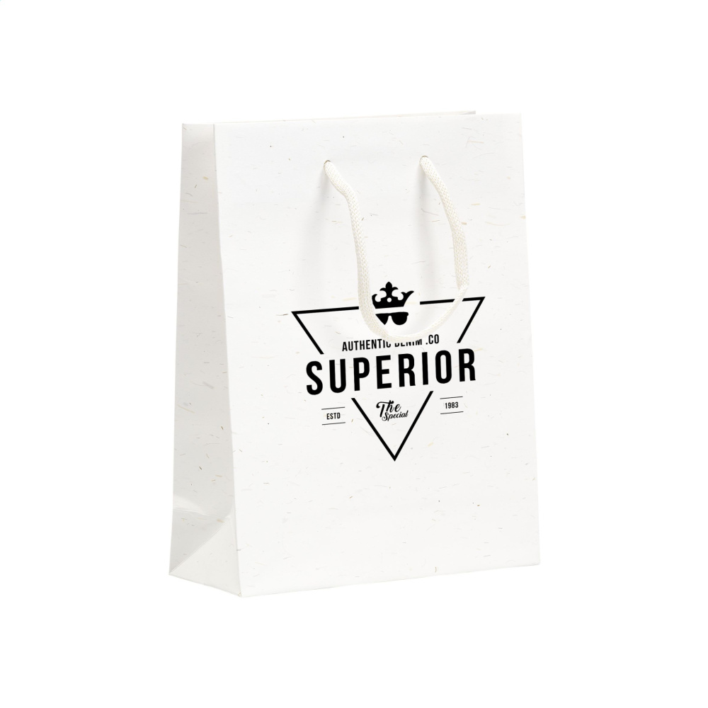 Logo trade reklaamkingi pilt: Õlgkiududega taaskasutatud Leaf It Bag (180 g/m²) S