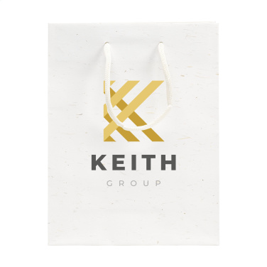 Logo trade reklaamkingi pilt: Õlgkiududega taaskasutatud Leaf It Bag (180 g/m²) S