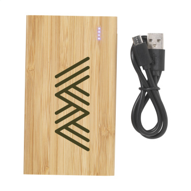 Logotrade reklaamtoote foto: Bamboo 4000 bambusest akupank
