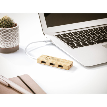 Logotrade reklaamkingituse foto: Bambusest USB-jaotur