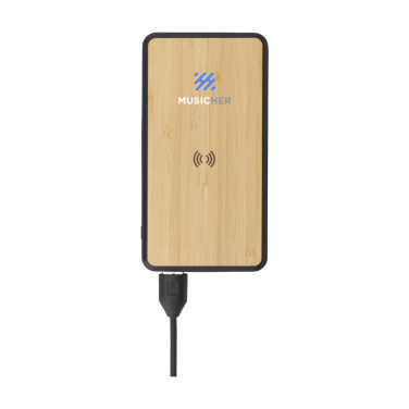 Logotrade firmakingitused pilt: Boru Bamboo RCS taaskasutatud ABS Powerbanki juhtmeta laadija