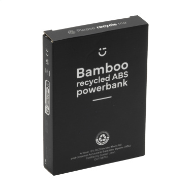 Logo trade firmakingi pilt: Boru Bamboo RCS taaskasutatud ABS Powerbanki juhtmeta laadija