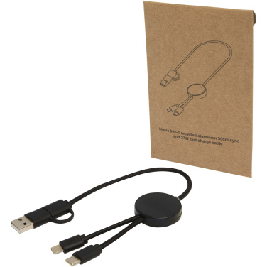 Logo trade firmakingi pilt: Citala 5-in-1 taaskasutatud plastist 30 cm kiirlaadimiskaabel