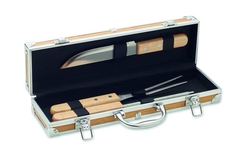 Logotrade ärikingi foto: TOOLDERA roostevabast terasest grillitööriistad