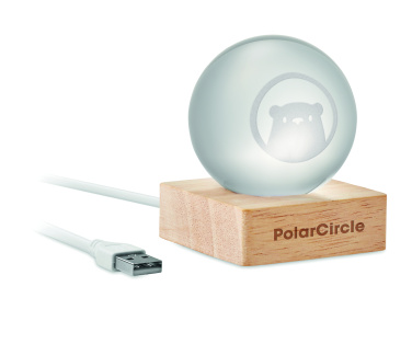 Logotrade ärikingid pilt: LED-klaaskuul