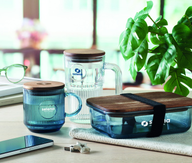 Logotrade firmakingi foto: Ribiline klaasist kruus 300ml
