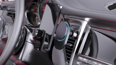 Logo trade ärikingi pilt: PowerCruze RCS plastikust 15W magnetiga laadija autohoidik