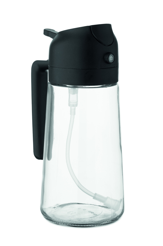 Logotrade firmakingi foto: DIP klaasist õlidosaator ja pihusti