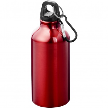 Logo trade liikelahja kuva: Oregon 400 ml:n alumiininen vesipullo karabiinikoukulla