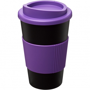 Logo trade liikelahjat mainoslahjat kuva: Americano® 350 ml eristetty muki oterenkaalla