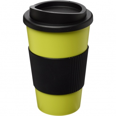Logo trade liikelahjat mainoslahjat kuva: Americano® 350 ml eristetty muki oterenkaalla