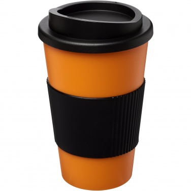 Logo trade mainostuote kuva: Americano® 350 ml eristetty muki oterenkaalla