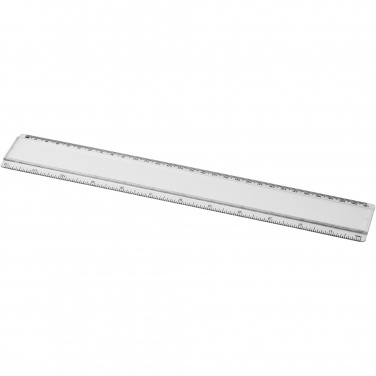 Logotrade mainostuote tuotekuva: Ellison-viivain paperi-insertillä, 30 cm, muovinen