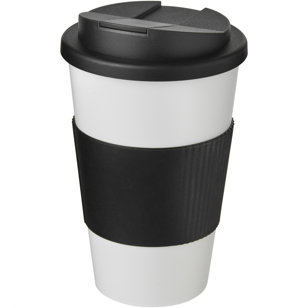 Logotrade mainoslahjat kuva: Americano® 350 ml muki, läikyttämätön kansi, grippi