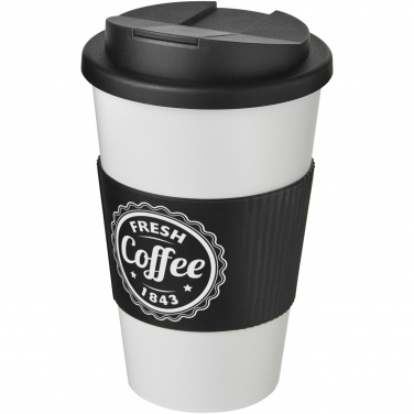 Logotrade mainoslahja tuotekuva: Americano® 350 ml muki, läikyttämätön kansi, grippi