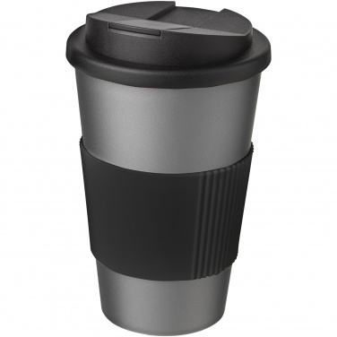 Logo trade liikelahja kuva: Americano® 350 ml muki, läikyttämätön kansi, grippi