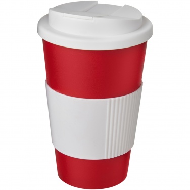 Logo trade mainoslahja ja liikelahja tuotekuva: Americano® 350 ml muki, läikyttämätön kansi, grippi