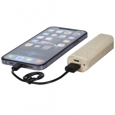 Logotrade liikelahjat mainoslahjat tuotekuva: Yoko 1200 mAh:n varavirtalähde, vehnänolkea