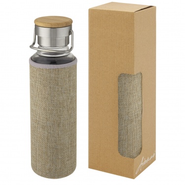 Logotrade liikelahjat mainoslahjat tuotekuva: Thor 660 ml:n lasipullo neopreenisuojuksella