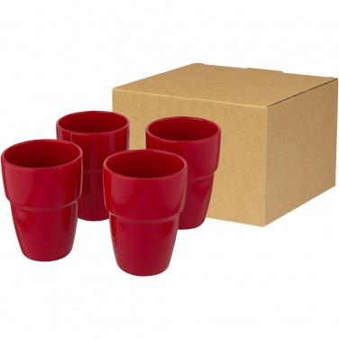 Logo trade liikelahja mainoslahja tuotekuva: Staki 4-osainen 280 ml pinottava mukilahjasetti