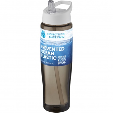 Logo trade mainoslahja kuva: H2O Active® Eco Tempo 700 ml:n urheilujuomapullo nokallisella korkilla